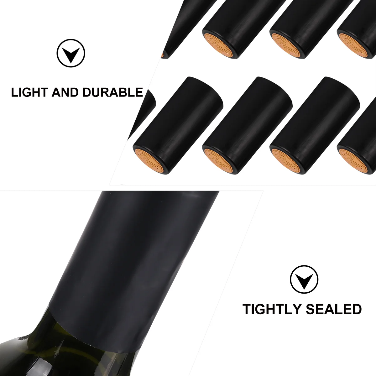 100 шт. бутылки с красной термоусадочной пленкой термосвариваемые колпачки для