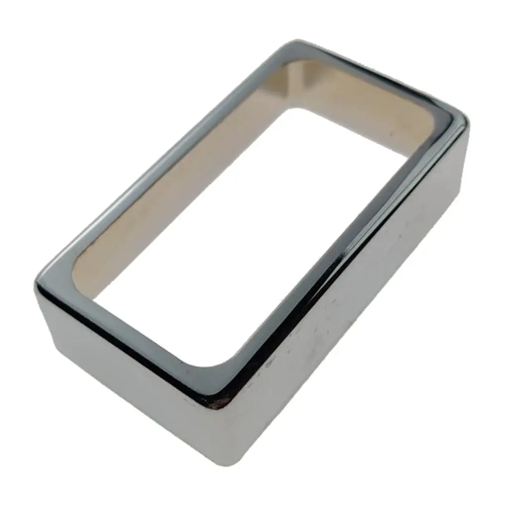 

1pc Mini Brass Humbucker Pickup Cover Open for LP Electric Guitar Chrome
