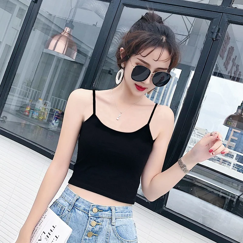Женская майка из модала весна-лето сексуальная верхняя одежда топ с коротким