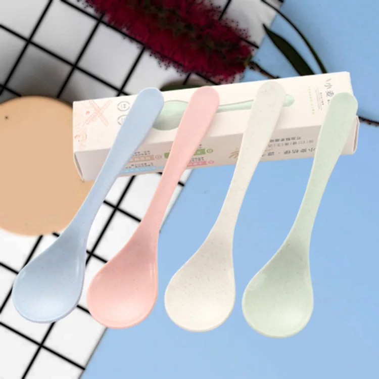 

Wheat straw spoon children's spoon baby spoon rice porridge spoon stirring spoon