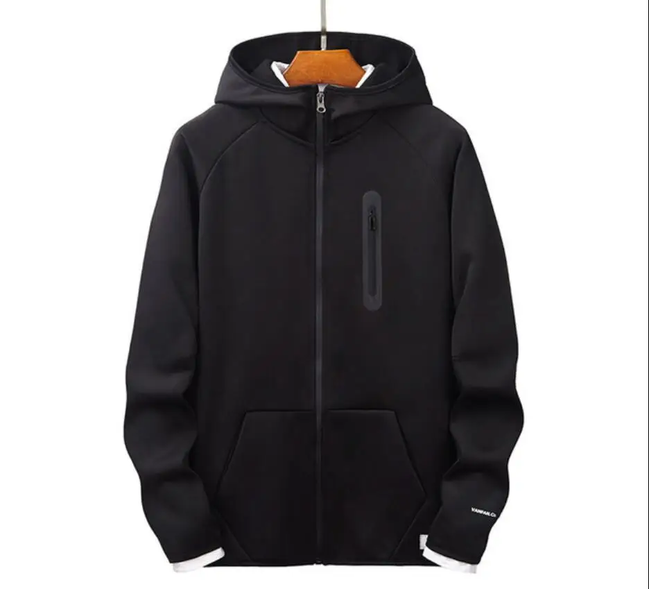 

2023HOT 2019 NewMen Spring Casual Long Sleeve Mens Hoodies Sweatshirts Slim Zipper Hoody Sweatshirt Men Hooded Streetwear