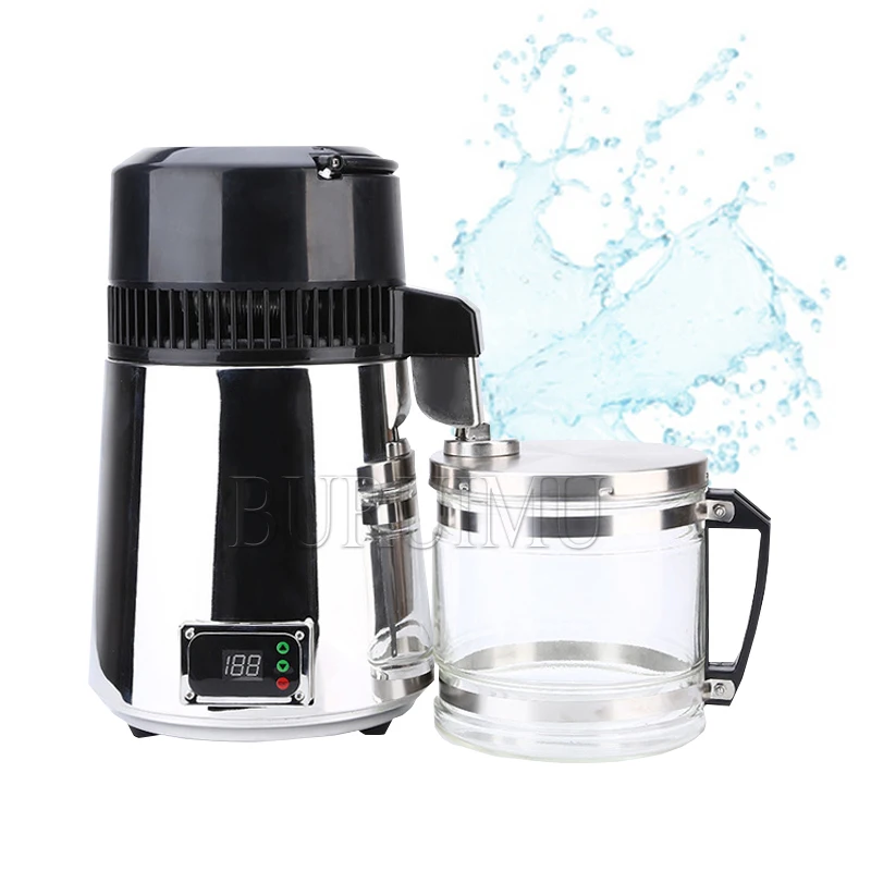 

110V 220V Pure Water Distiller 4L Dental Distilled Water Machine Filter Stainless Steel Electric Distillation Purifier Jug