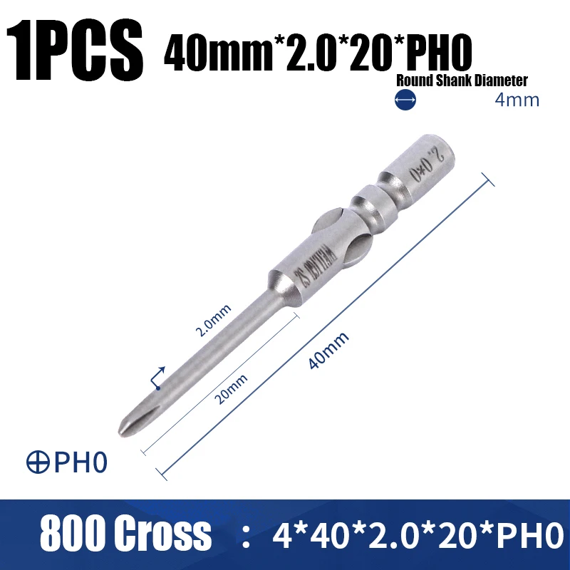 

GooBetter электрическая крестовая отвертка насадка S2 40/60 мм PH00/0/1/2