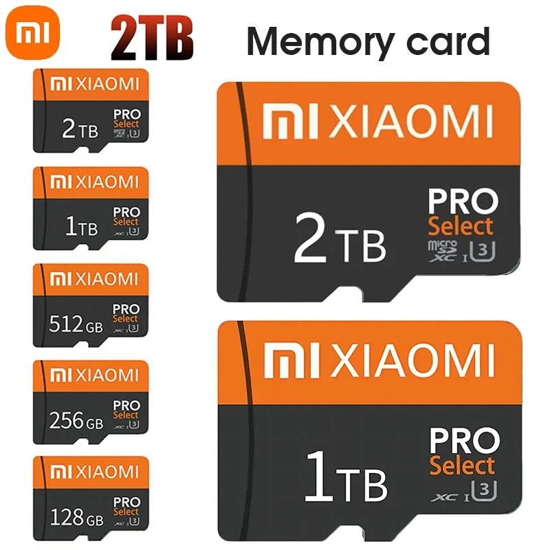 Фото Xiaomi 2TB 1TB карта памяти 128 ГБ 256 ГБ 512 ГБ высокоскоростная мини-TF SD-карта флэш-накопитель для телефона/компьютера/камеры дропшиппинг 2025 №1