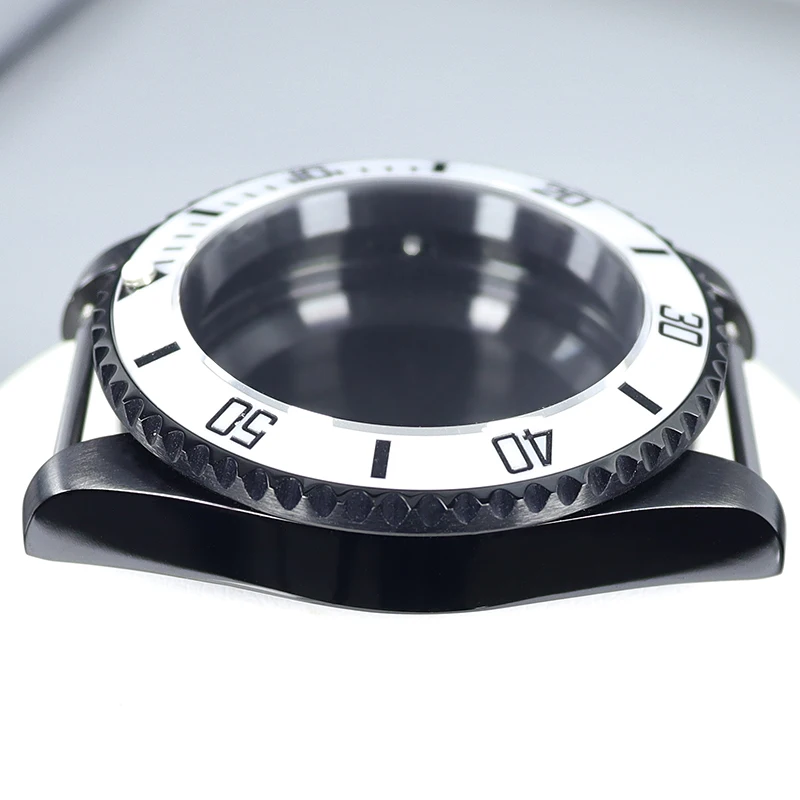 Черный корпус для дайвинга с PVD-покрытием 40 мм керамический безель сапфир Seiko Nh35