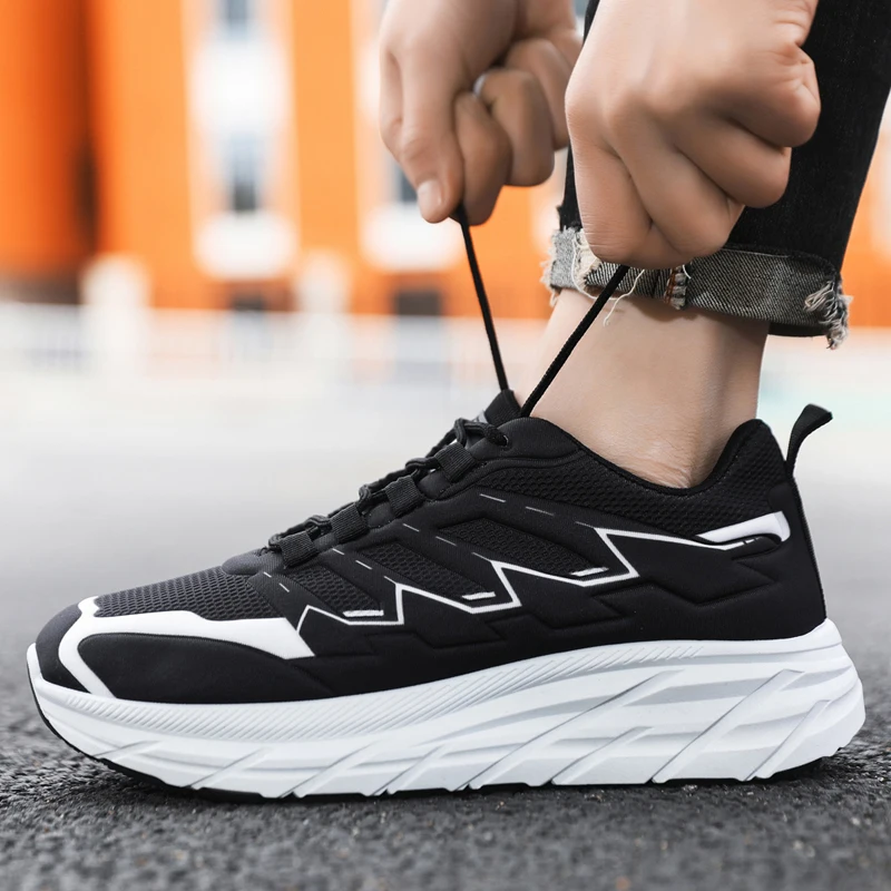 Кроссовки мужские на платформе повседневная спортивная обувь для улицы бега