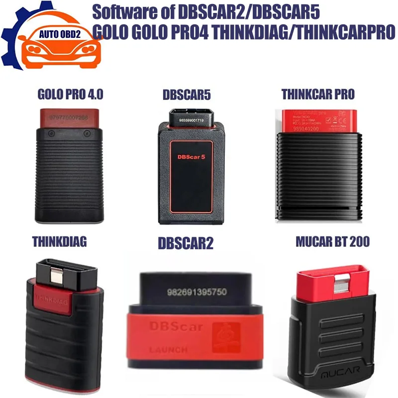 DBSCAR5 DBSCAR2 GOLO THINKDIAG MUCARBT2OO THINKCAR PRO GOLO PRO4 Software Supports Android phone&tablet OBD2 Car Diagnostic Too