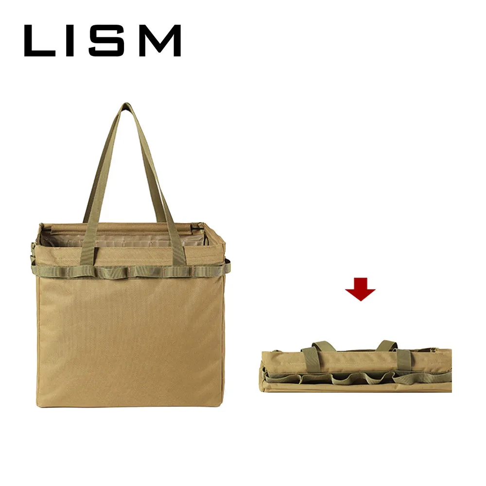 

Вместительная сумка для хранения инструментов для кемпинга, портативная складная сумка-тоут из ткани Оксфорд для походов на открытом воздухе, органайзер для пикника, путешествий, барбекю