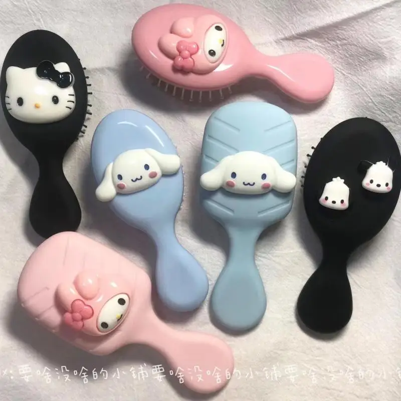 

Kawaii Sanrio Cartoon Air Cushion Comb Cute My Melody Cinnamoroll Portable Massage Comb Anti Static Comb Creative Birthday Gifts