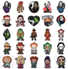 Новинка, Лидер продаж, подвески в виде скелета, крокса, клоуна, ведьмы, Мультяшные животные, украшения для обуви, аксессуары, подходят для детского браслета, подвеска