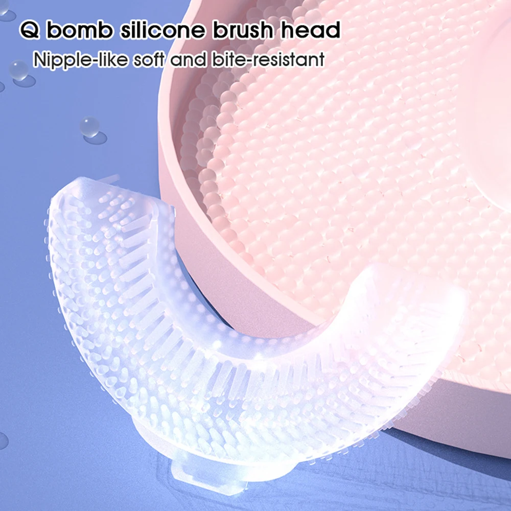 

Electric U-shaped Toothbrush 360 Degree Children's Oral Care Cleaning Tool