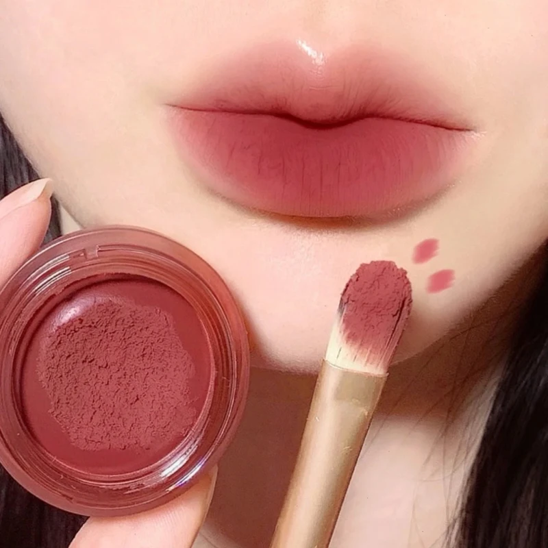 

3 Colors Moisturizing Lip Gloss Blush Velvet Matt Mousse Solid Lipstick Waterproof Lasting Smooth Pigment Canned Lip Mud Makeup