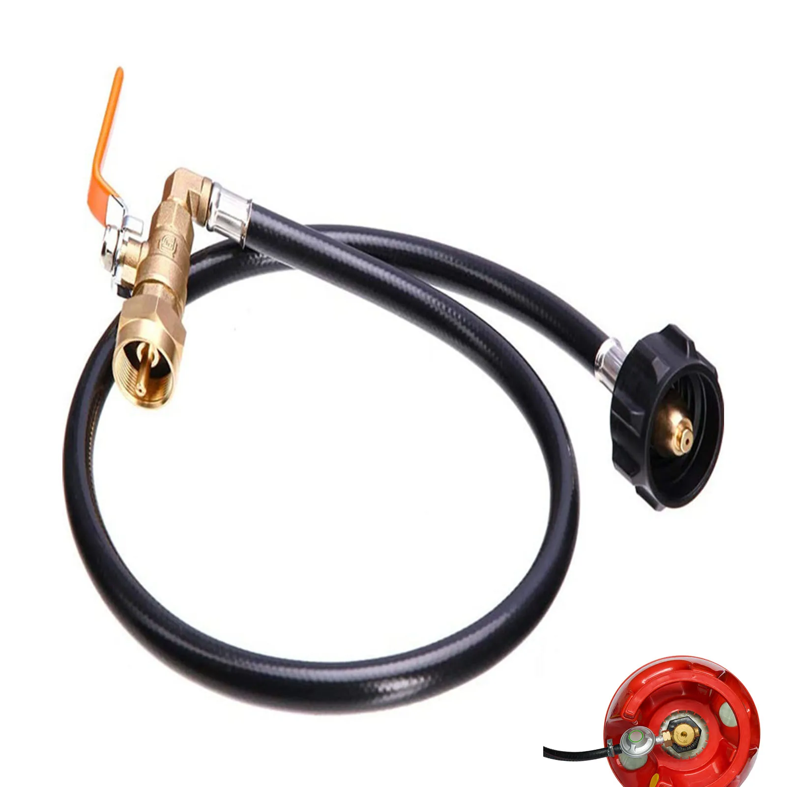 

Propane Refill Adapter Hose 1 LB Propane Refill Hose Propane Bottle Refill Adapters For Filling 1lb Bottles Quick Refilling