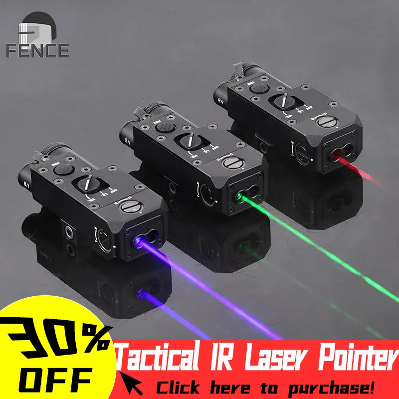 Красная зеленая синяя тактическая ИК лазерная указка металлическая