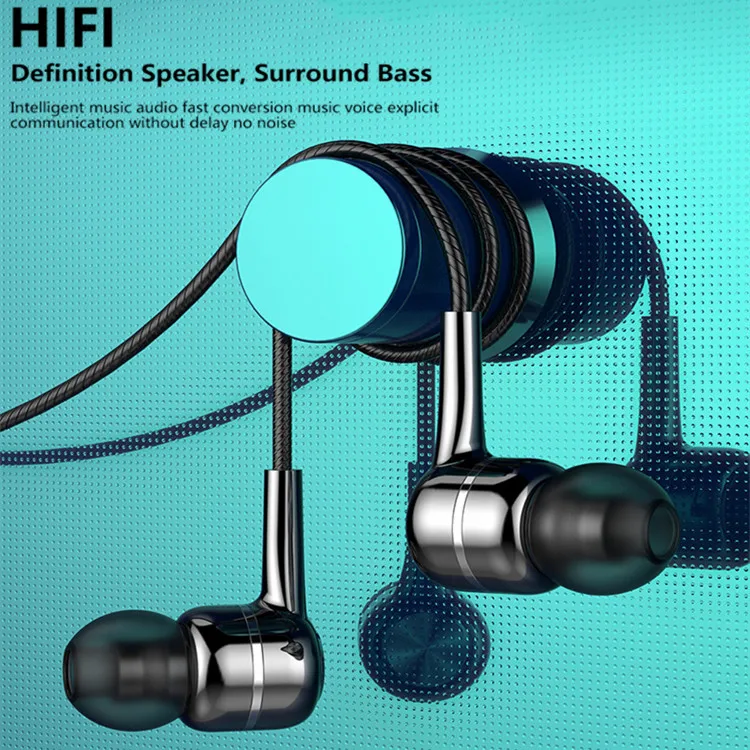 

HIFI In-ear Earphone 3.5mm 9D Sound Adjustable Volume Wired Earphones For Huawei Xiaomi Phones With 3.5mm Jack Music Headset