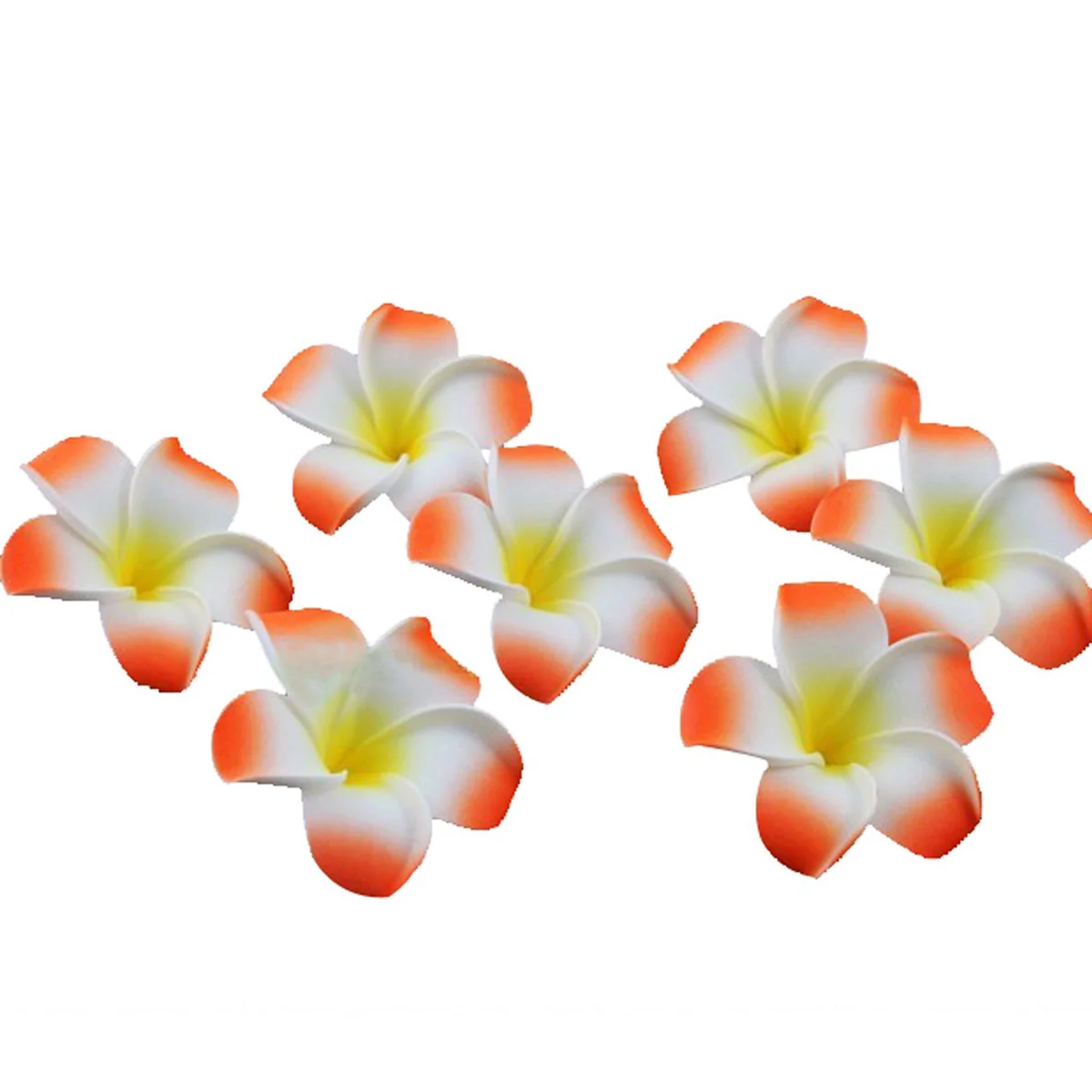 100 Pcs Frangipani Flowers Wedding Plumeria 6cm Artificial Folower Decoration