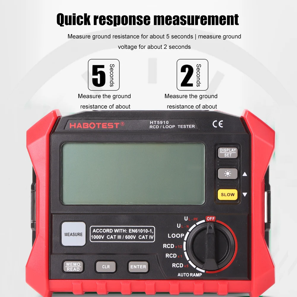 Высокоточный тестер HT5910 измеритель вибрации сопротивления изоляции с