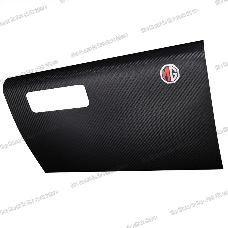 

carbon Fiber Leather Car Storage Glove Box Anti-kick Mat Protector for Mg Zs 2017 2018 2019 2020 Ev Accessories 2022 20232021