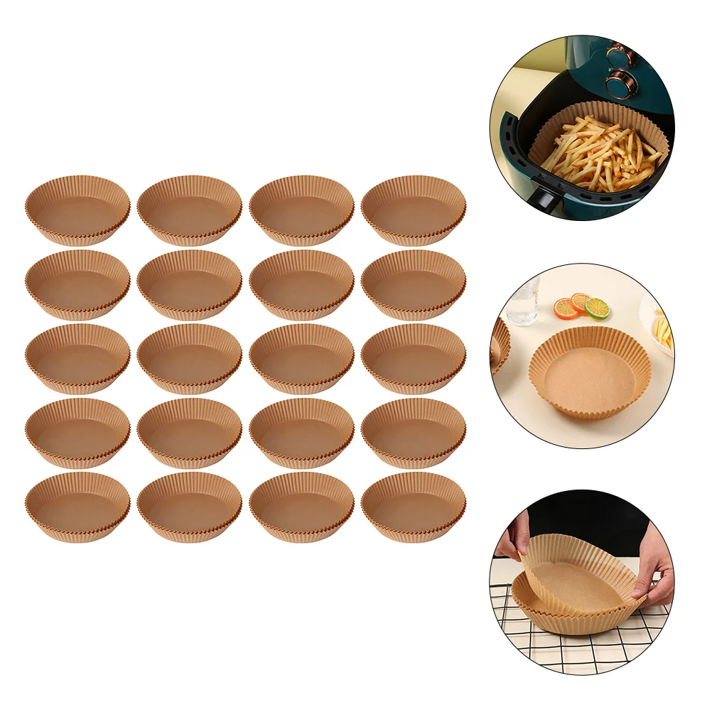 

100pcs Disposable Air Fryer Liners Non Stick Oil Proof Baking Paper Liner