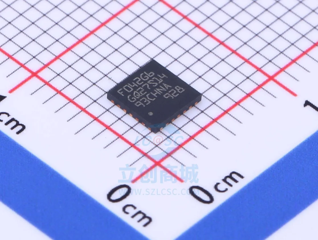 Флэш-память STM32F042G6U6 посылка ARM UFQFPN-28 48 МГц: 32K @ x8bit RAM: 6 КБ MCU (MCU/MPU/SOC)