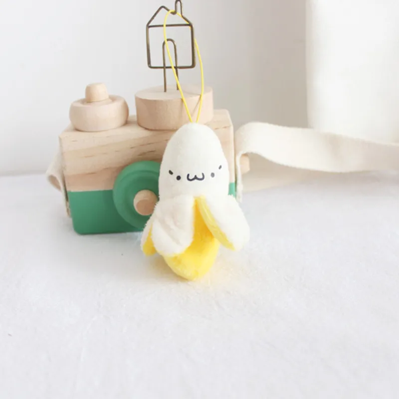 Милые Желтые Плюшевые игрушки в виде банана искусственная подвеска мягкий