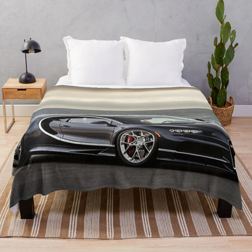 

Bugatti Chiron Poster Throw Blanket Throw And Blanket From Fluff
