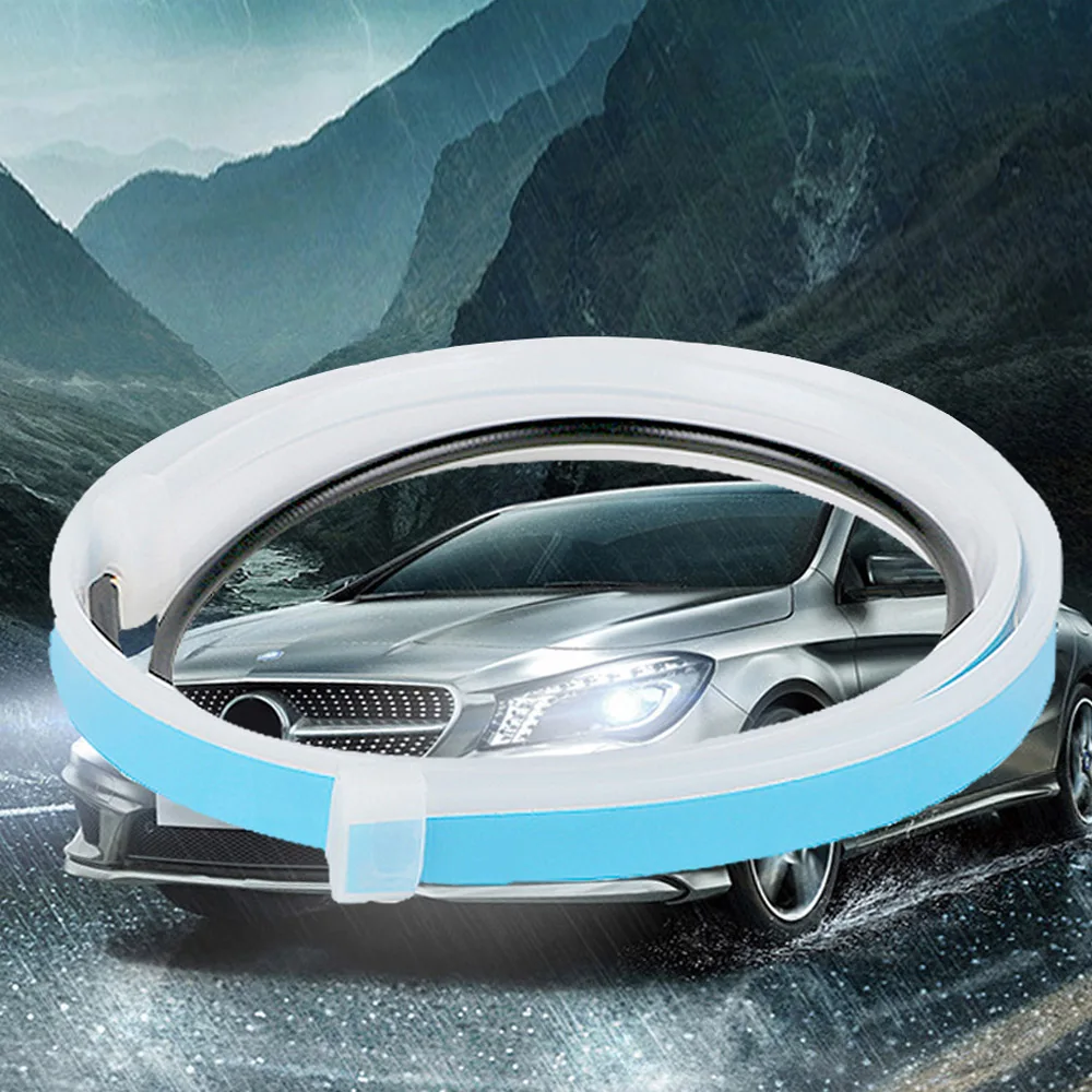 

Светодиодные Автомобильные дневные ходовые огни, гибкая Водонепроницаемая лента, 45 см, с указателем поворота, желтым стоп-сигналом, 2 шт., 12 В