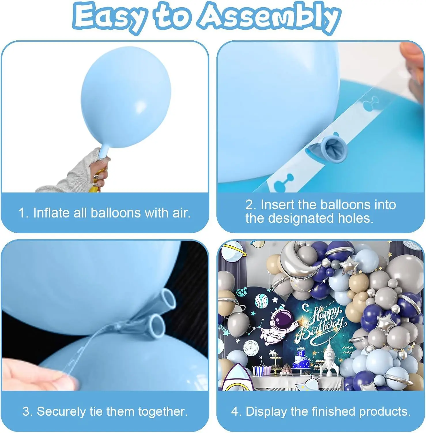 Набор для декора вечеринки &quotКосмический астронавт&quot YINLCENT