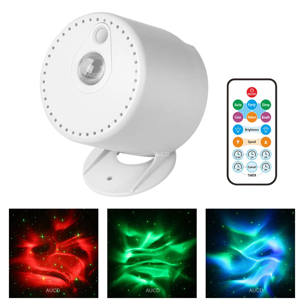 Remote USB RGB Colorfull Aurora LED Lamp Galaxy Sky G Laser Mixed Projector Lights Home Party Children Room Night Lighting Gifts
