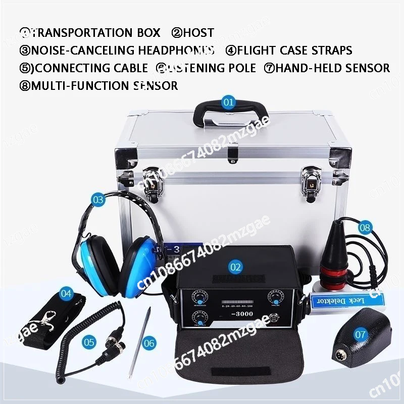 FT3000 Детектор утечек настенных труб Инструмент для обнаружения и воды в помещении