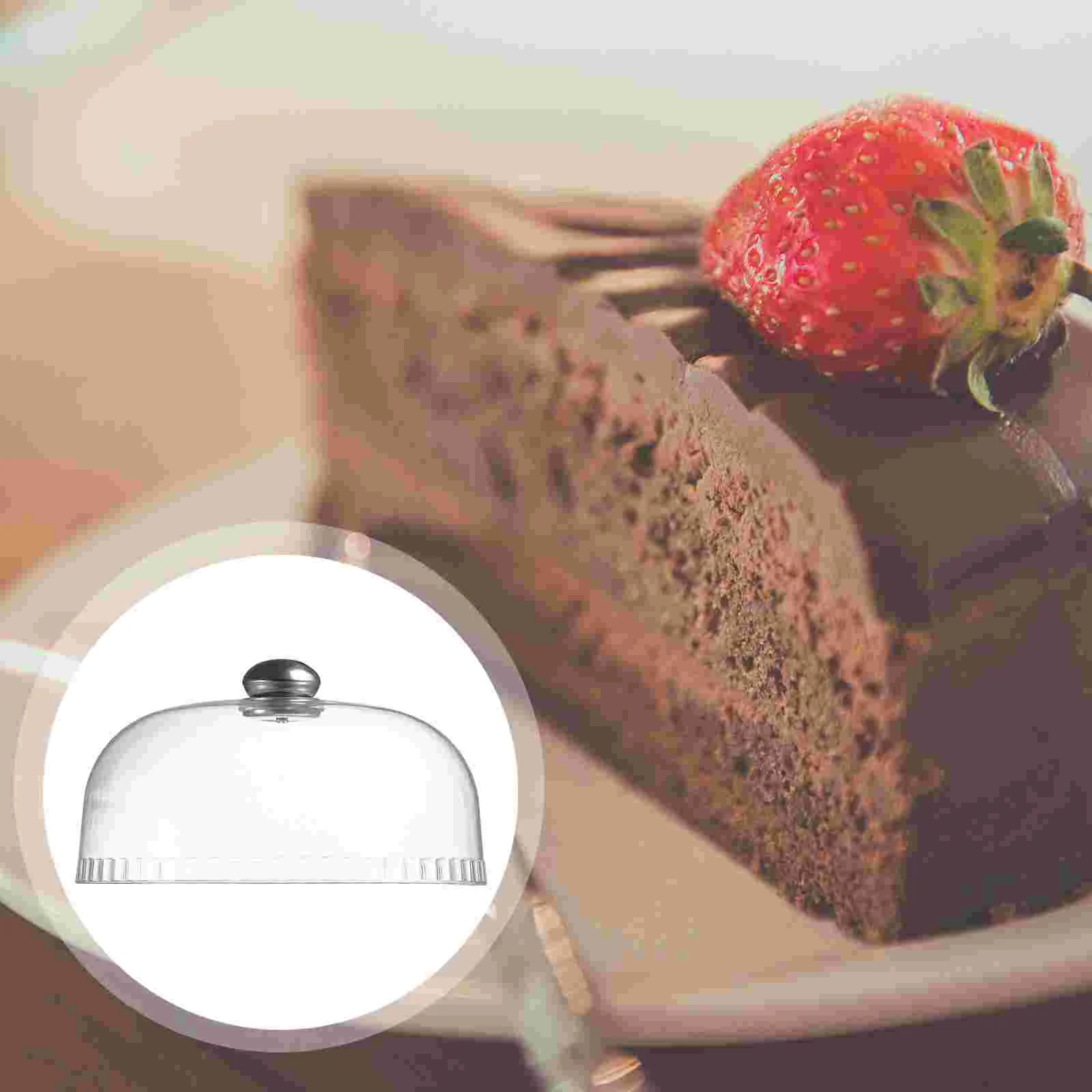 

Household Food Protective Cover Plastic Transparent Protective Cover Practical Snack Tray Cover Dust-proof Food Tray Cover