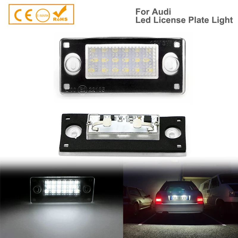 

2PCS LED LICENSE PLATE LIGHTING FOR Audi A3 8L A4 B5 Avant Combi 8D9943021G