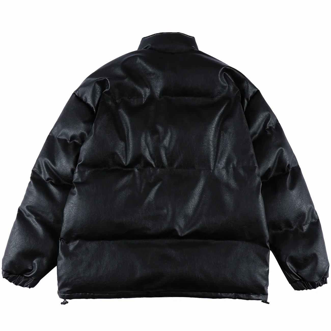 Harajuku Parkas Winter Puffer Jacket Zip Up Down Coat Oversize Streetwear 2022 Men Women Outwear Clothing Black Thick Male