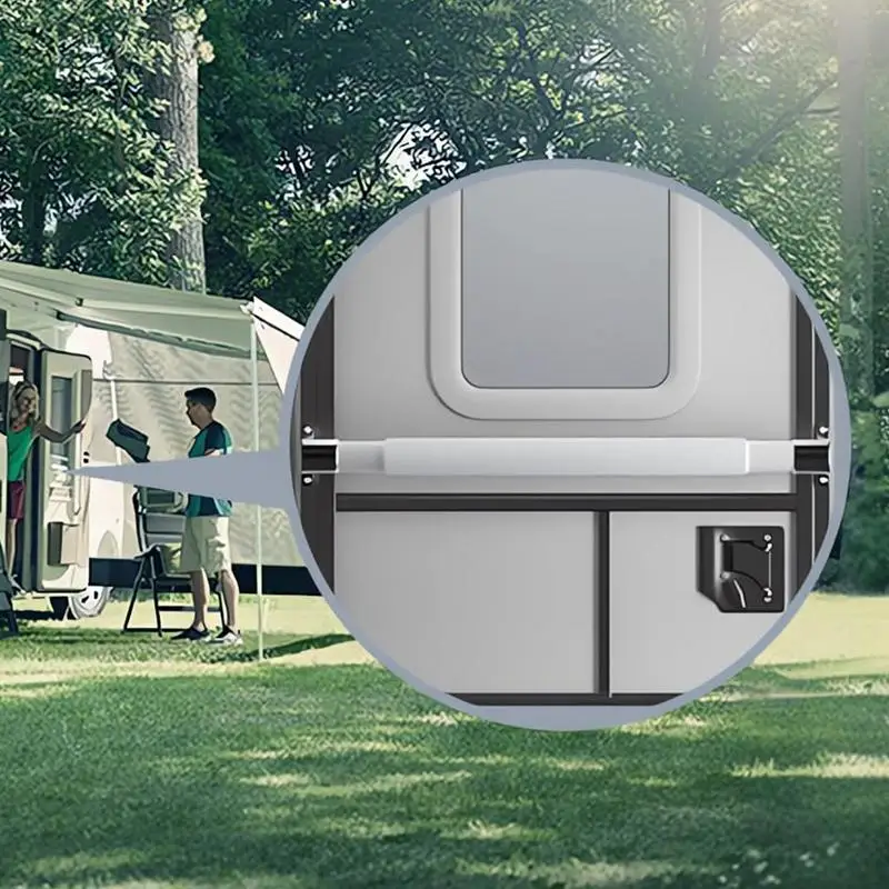 wa klamka do drzwi ekranu RV Części Uchwyt ze stopu cynku Regulowana regulacja 21.5-32 cali dla większości pojazdów kempingowych