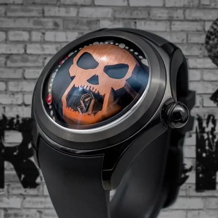 Фото Skull Bubble Watch Fully Automatic Men's Mechanical Watch Luminous Waterproof Design Large Dial №2