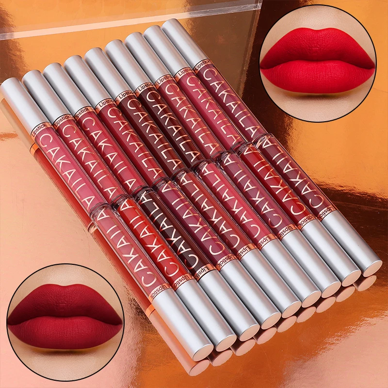 

Women Velvet Matte Lip Lipstick Long Lasting Waterproof Lip Glaze Sexy Lip Tint Glaze Beauty Red Orange Nude Liquid Lipstick