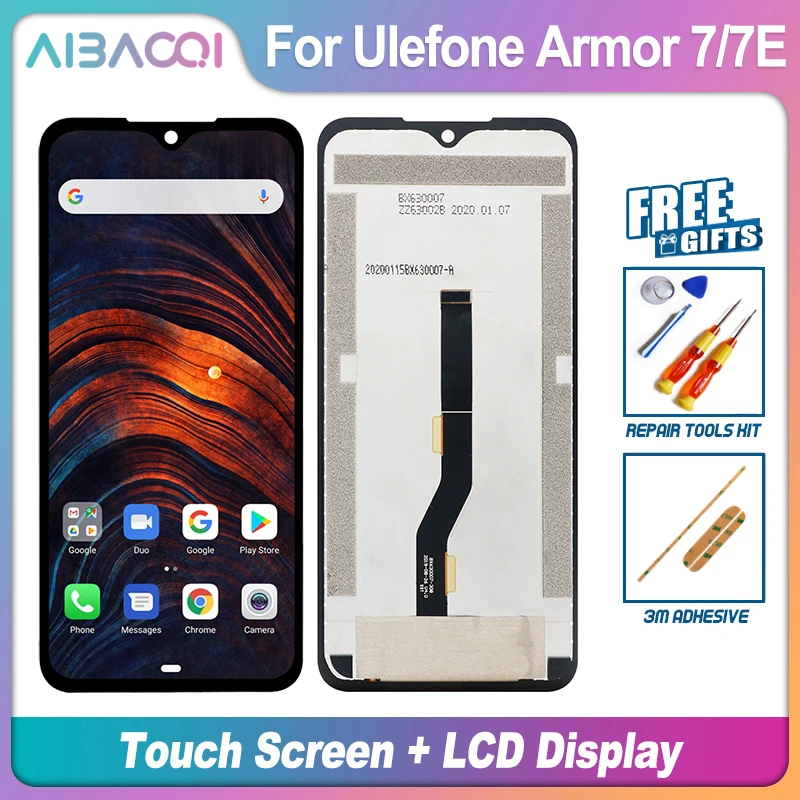 AiBaoQi Новый сенсорный экран + ЖК-дисплей рамка в сборе замена для телефона Ulefone Armor 3