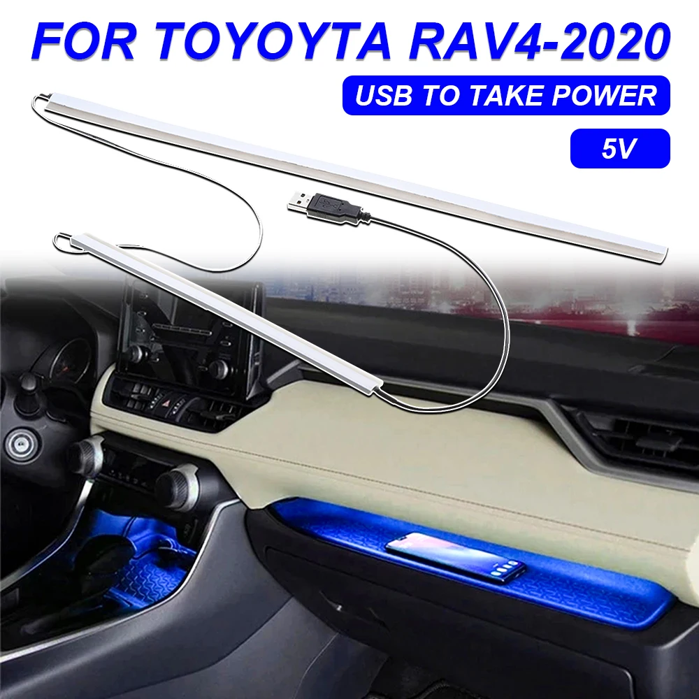 

Central Control Ambient LightFor Toyota 2020RAV4 Co-pilot Storage Box Ambient Light Integrated Dashboard Panel Trim Atmosphere