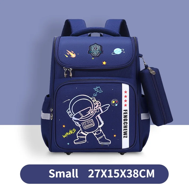 Large Capacity Primary Girl Unicorn Boy Astronaut Dinosaur Backpacks for Students New Children Cartoon Rabbit School Pen Bags