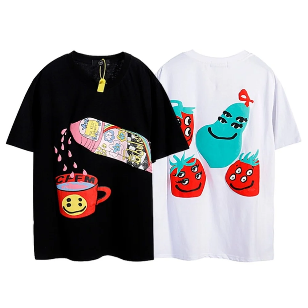 

New CPFM.XYZ T-Shirt Men Women High Quality Cotton Fruit Harajuku Style Tees Tops Casual Tshirts