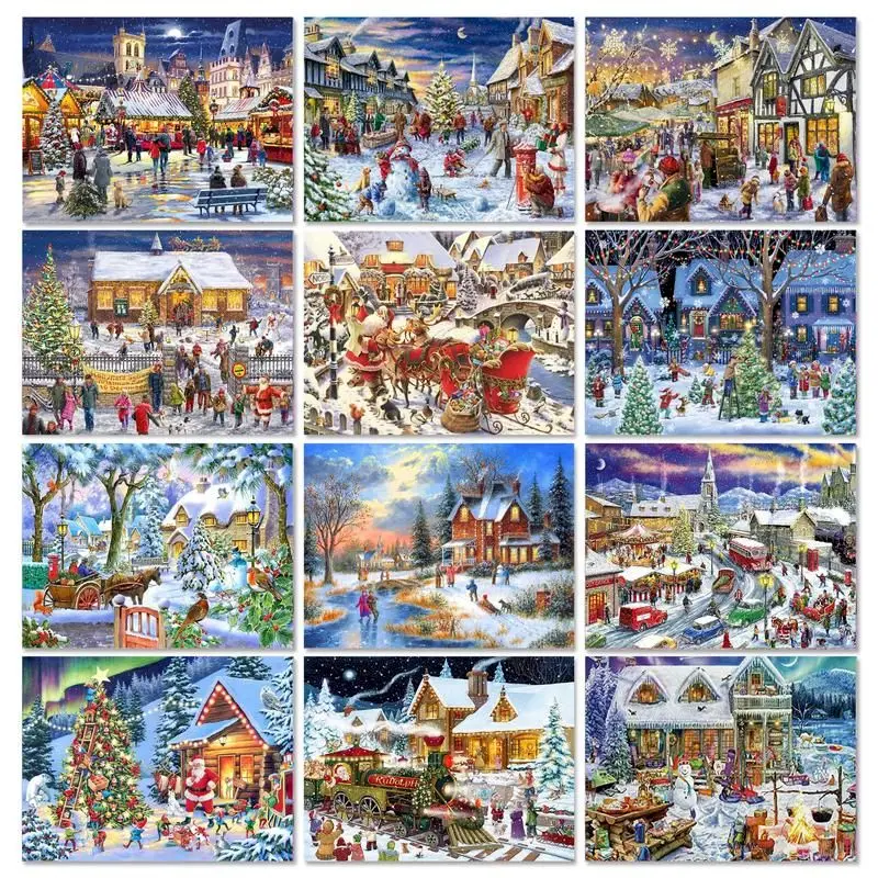 

RUOPOTY Full Square/Round Drill 5D DIY Diamond Painting "Christmas Gift" Embroidery Sale Cross Stitch 5D Home Decor Gift Crafts
