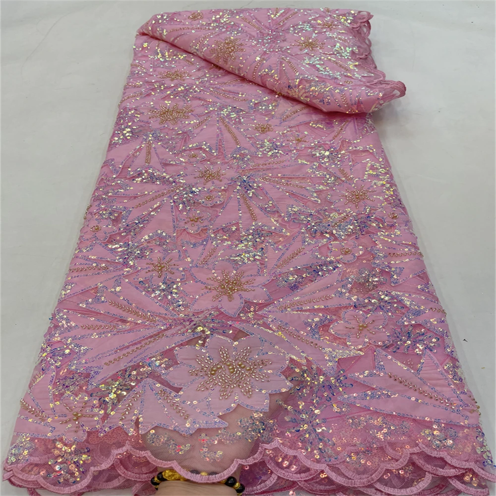 

Африканская кружевная ткань 2023, высококачественные блестки, Гана, кружевной материал для нигерийских вечерних швейных машин RF2250