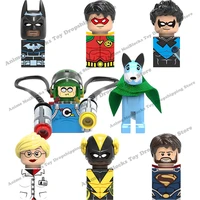 xh blocks x0198 batman robin harley quinn superman nightwing mini action toy figures building blocks assembly toys kid gifts