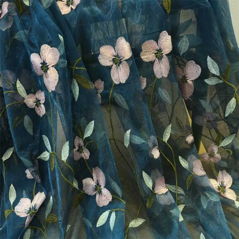 Шифоновые шторы Volie прозрачные с вышивкой