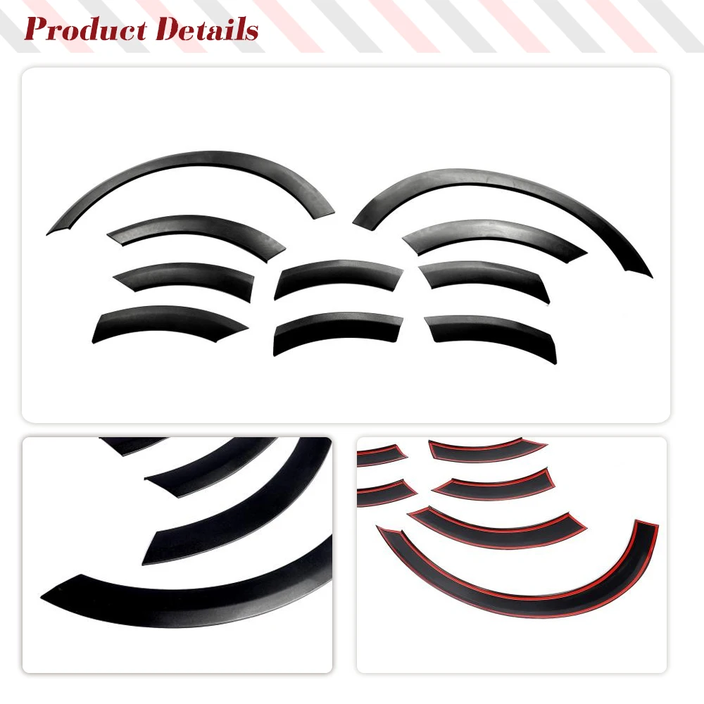 Фото Расширители колесных арок автомобиля для Audi Q5 Base Only SUV 2009-2016 Mouding Fender Cover Trim Car Racing Body Kits No Sline Matte Black №5