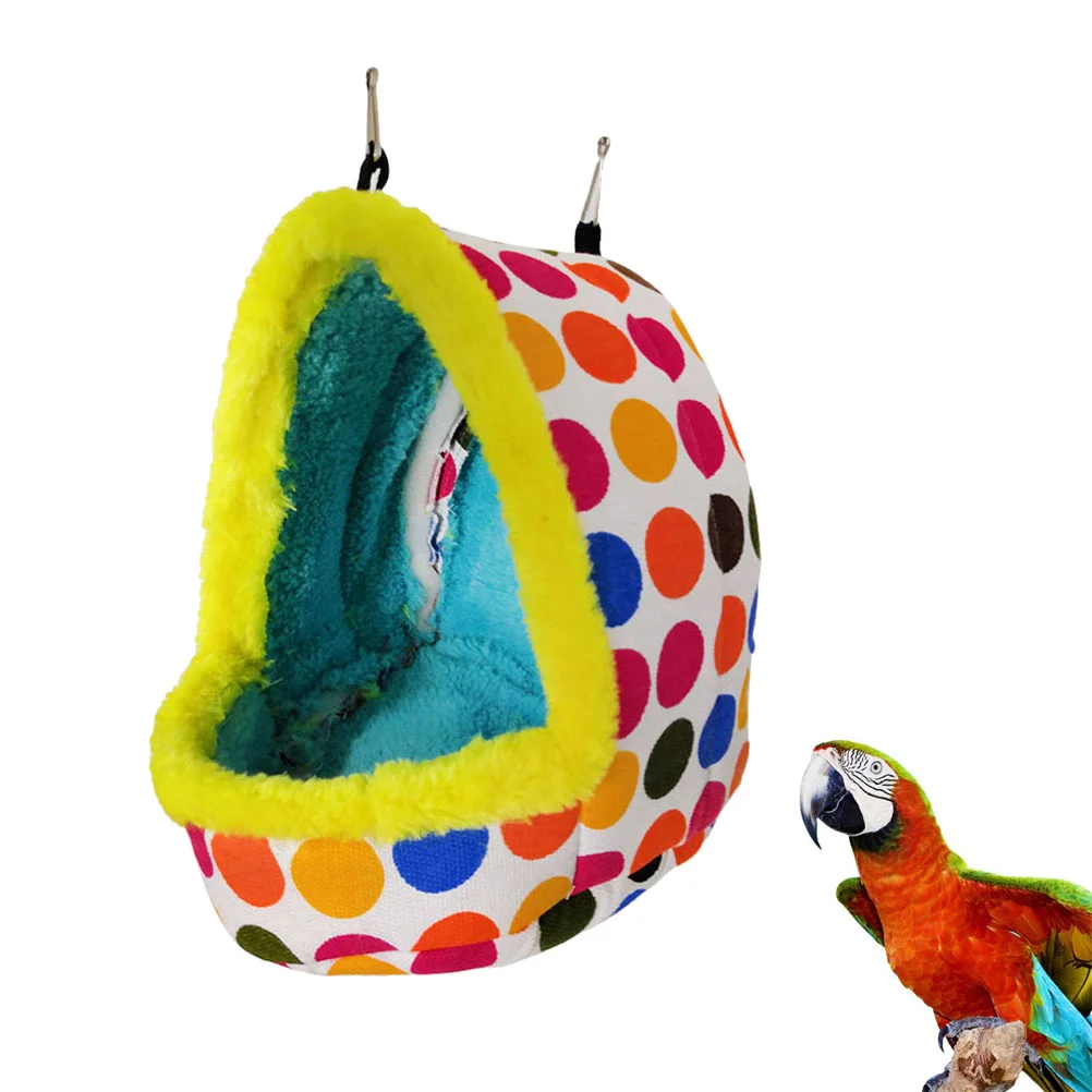 

Bird Cage Parakeet Bed Toys Warmer Hammock Accessories House Plush Hut Cages Birds Parrot Heater Conure Budgie Liner Box Nesting