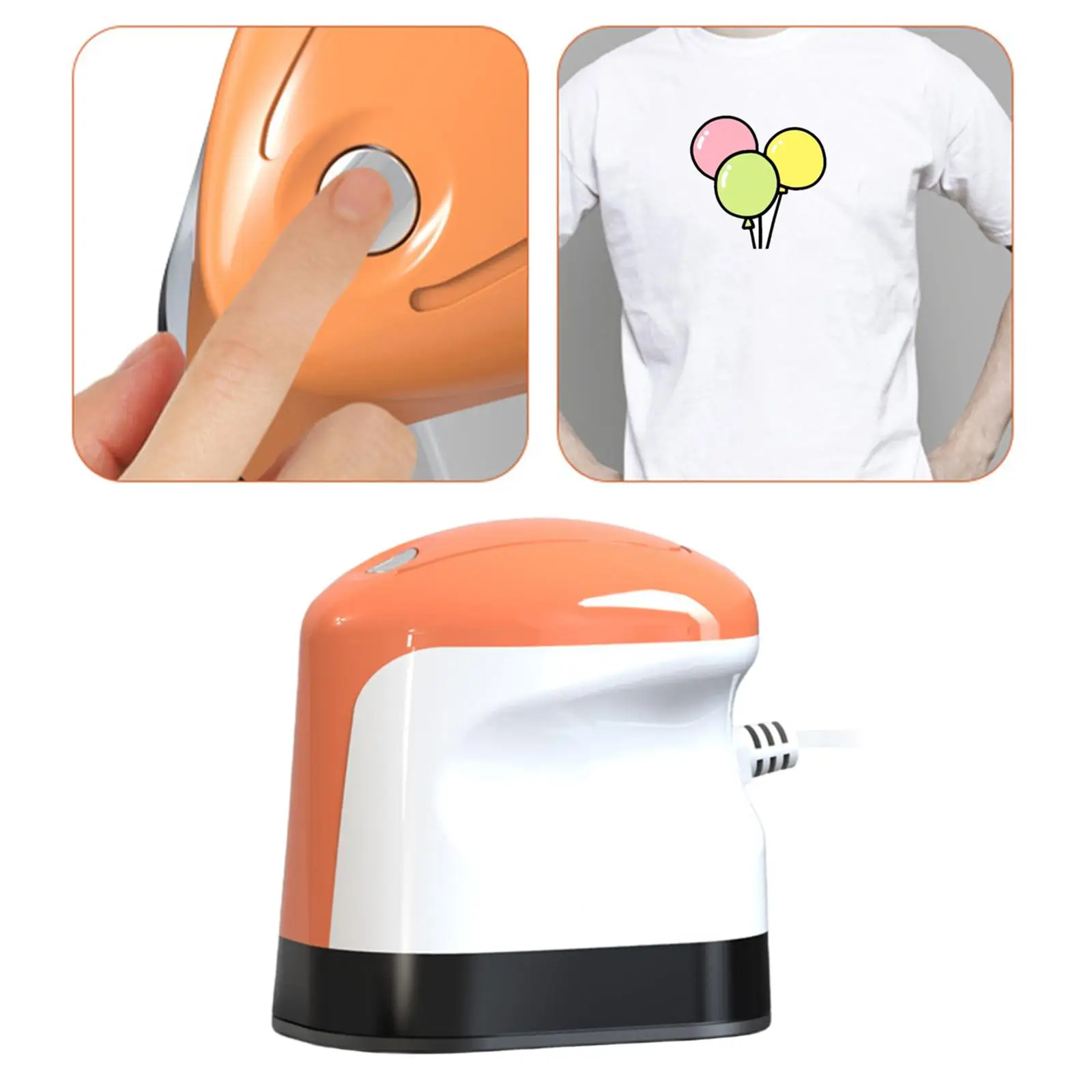 Mini Heat Press Machine Easy to Use DIY Iron-On Transfer Maker for T-Shirt Mugs Bag |