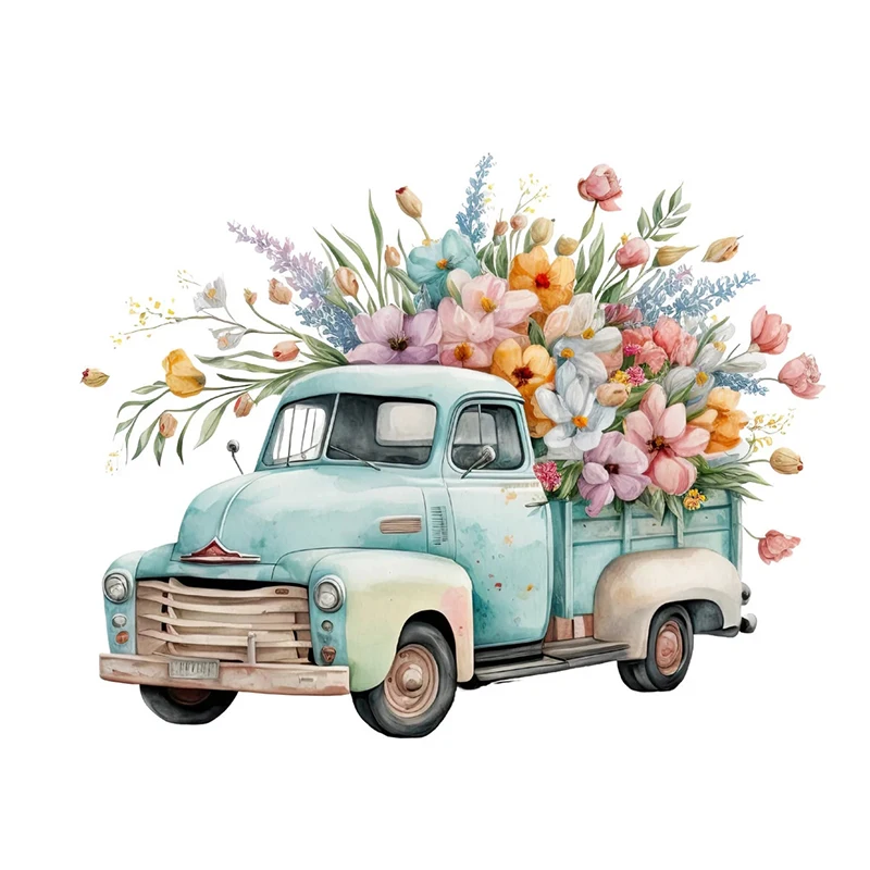 

Настенная наклейка Cartoon Floral Truck