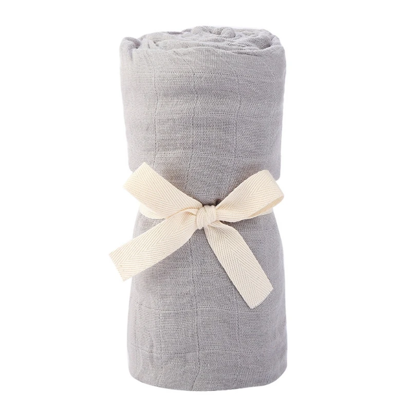 

100x100cm Baby Muslin Receiving Blanket Soft Bamboo Cotton Swaddling Wrap Towel