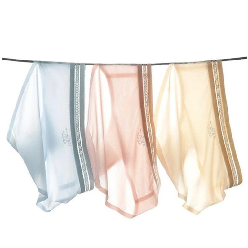 

Panties Female Seamless Lace Underpants Sexy Panties For Women Briefs Underwear Pantys Lingerie 3PCS/Set 6 Solid Color